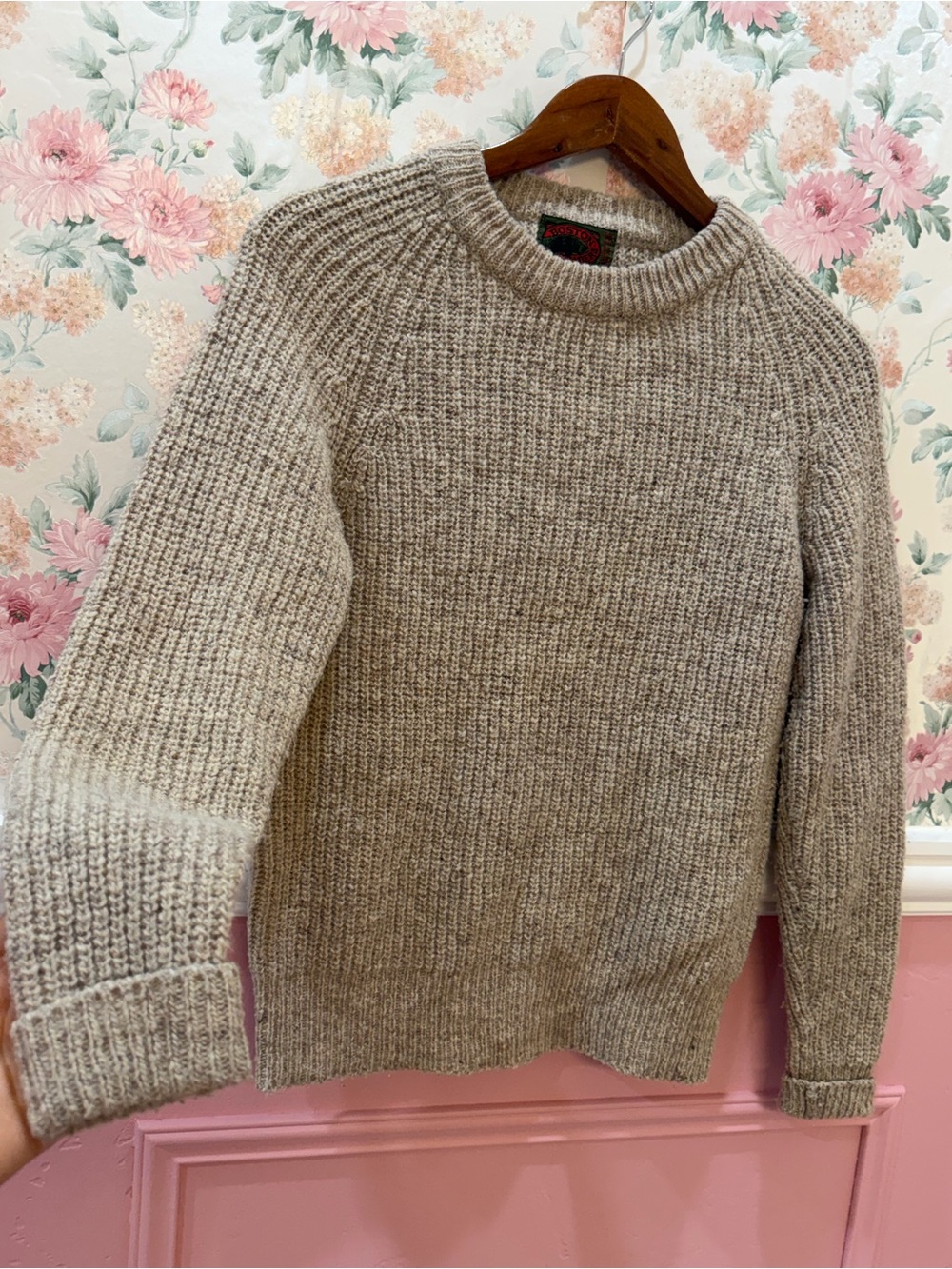 Boston Traders Women's Crewneck Sweater - Heather Beige